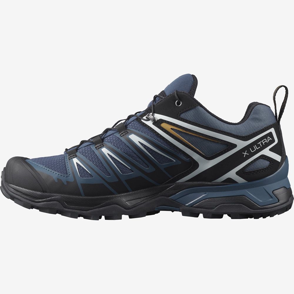SALOMON X ULTRA 3 Philippines - Men's Hiking Shoes - Dark Denim | 273451-YFN